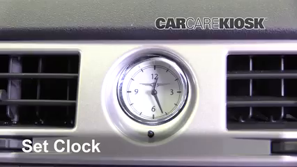 2010 Chrysler Sebring LX 2.7L V6 Sedan (4 Door) Reloj Fijar hora de reloj